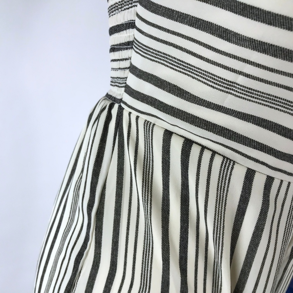 Price firm! Japna Gray White Striped Jumpsuit - Picture 4 of 8